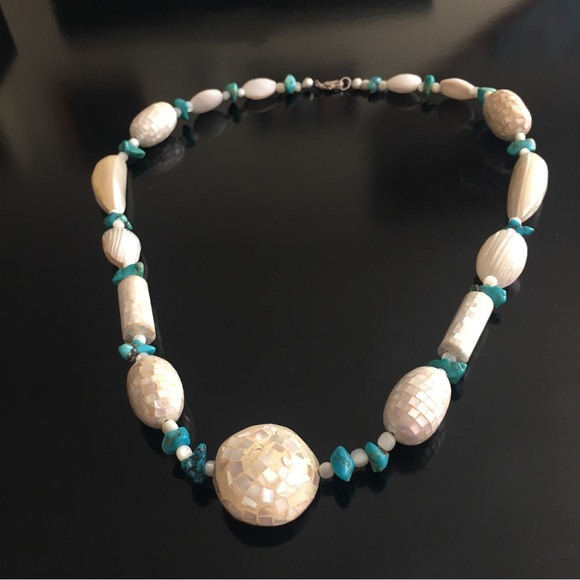 Shell & Turquoise Necklace - Picture 13 of 16